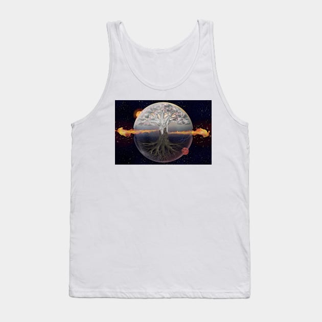 Worlds Collide Tank Top by paratruthradio